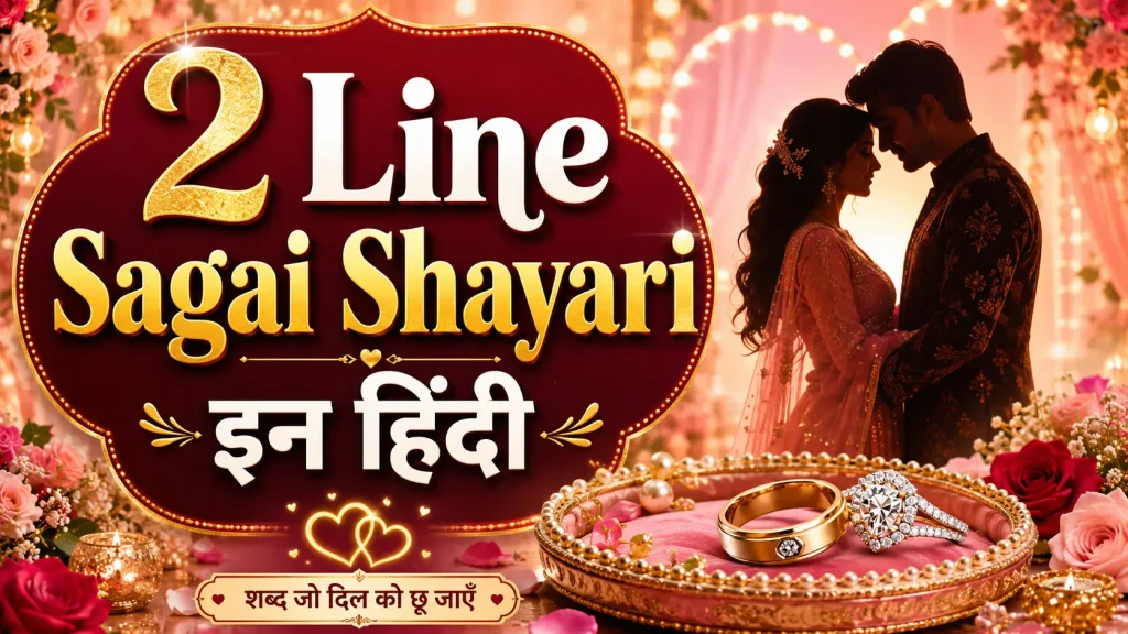 2 Line Sagai Shayari in Hindi