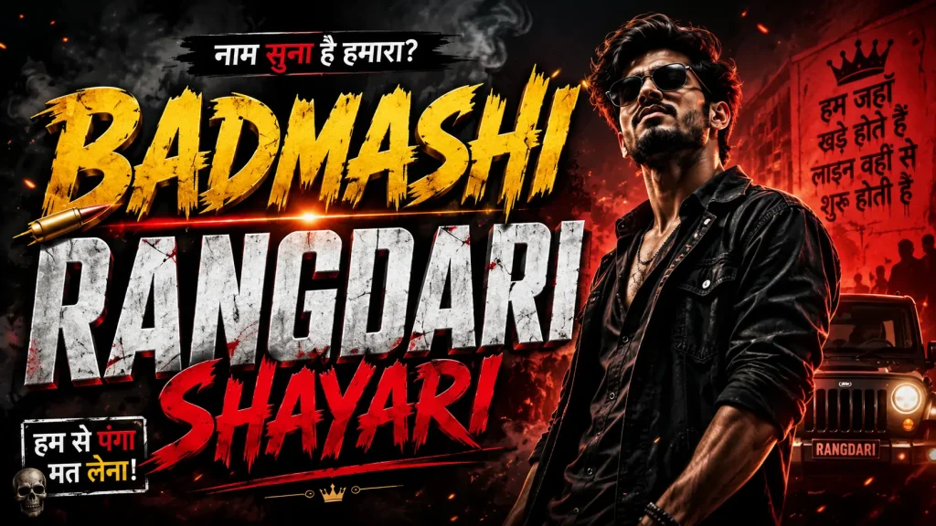 Badmashi Rangdari Shayari
