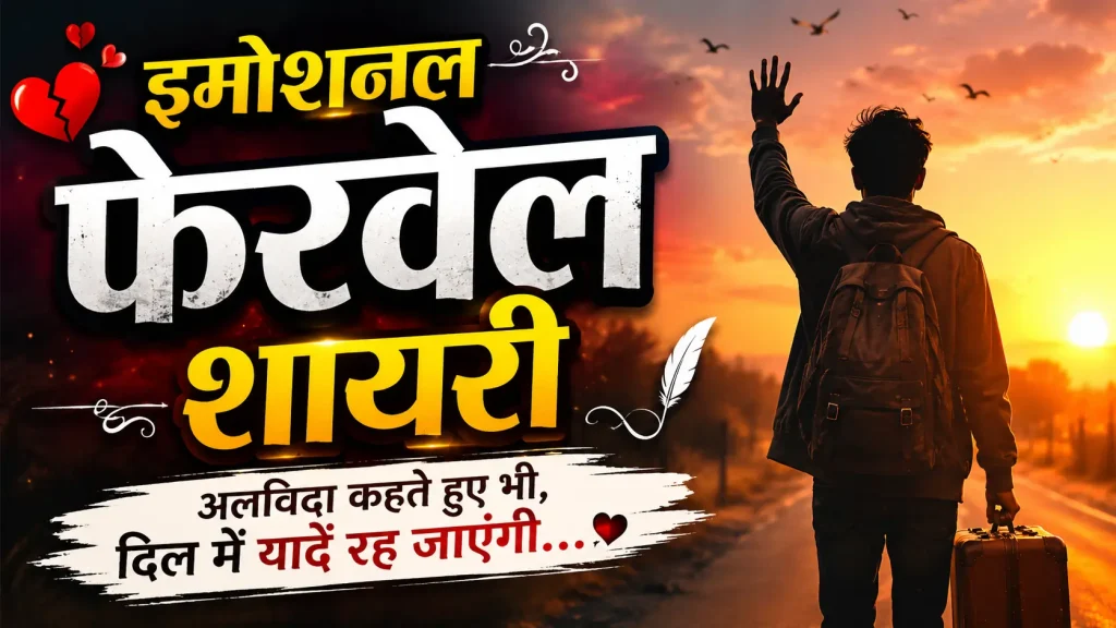 Emotional Farewell Shayari in Hindi