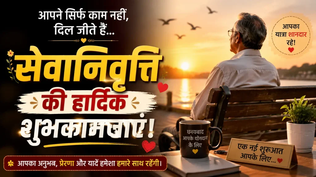 Emotional Retirement Wishes in Hindi