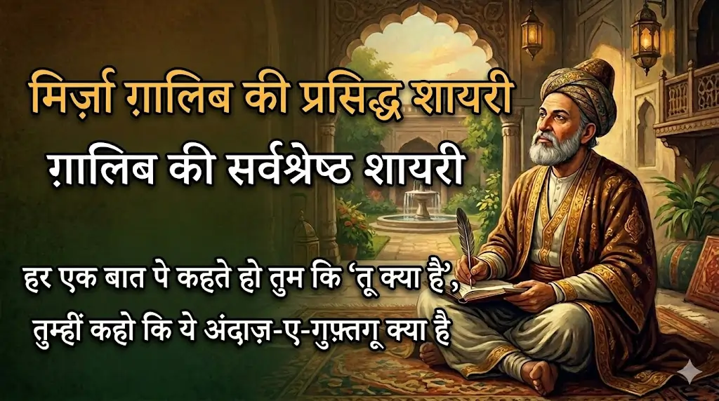 Famous Mirza Ghalib Shayari in Hindi