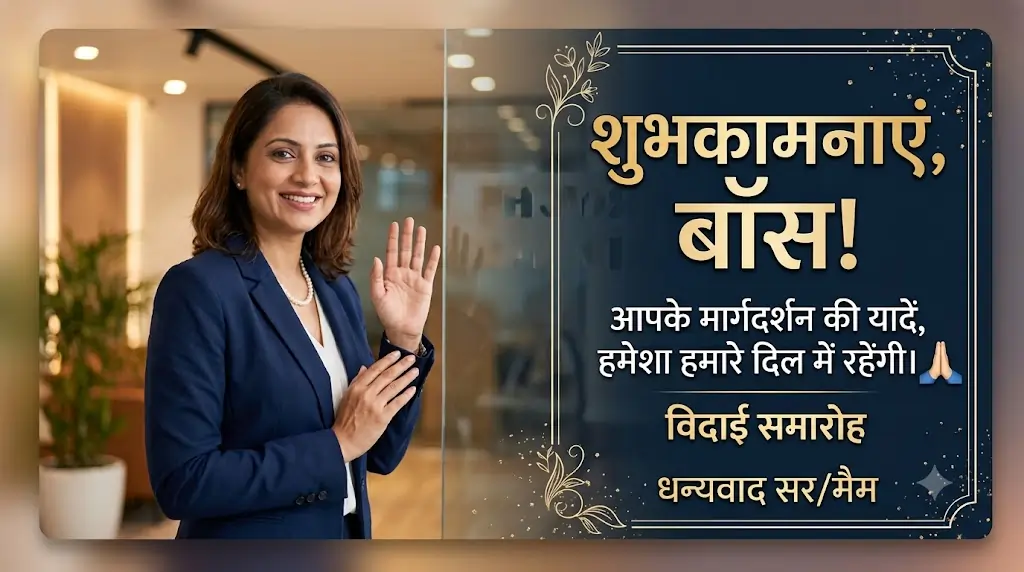 Farewell Shayari in Hindi for Boss