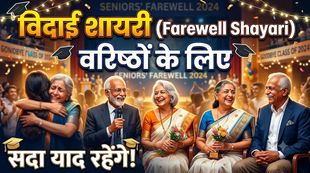 Farewell Shayari in Hindi for Seniors