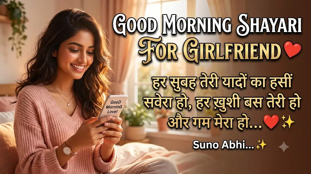 Good Morning Shayari for Girlfriend