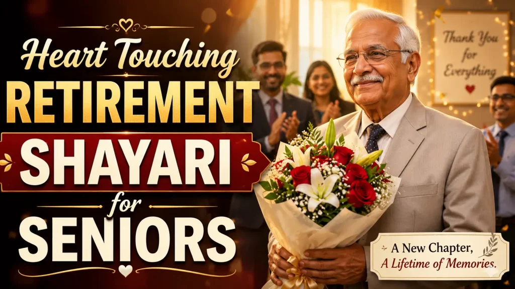 Heart Touching Retirement Shayari for Seniors