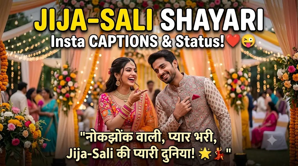 Jija Sali Shayari Captions for Instagram