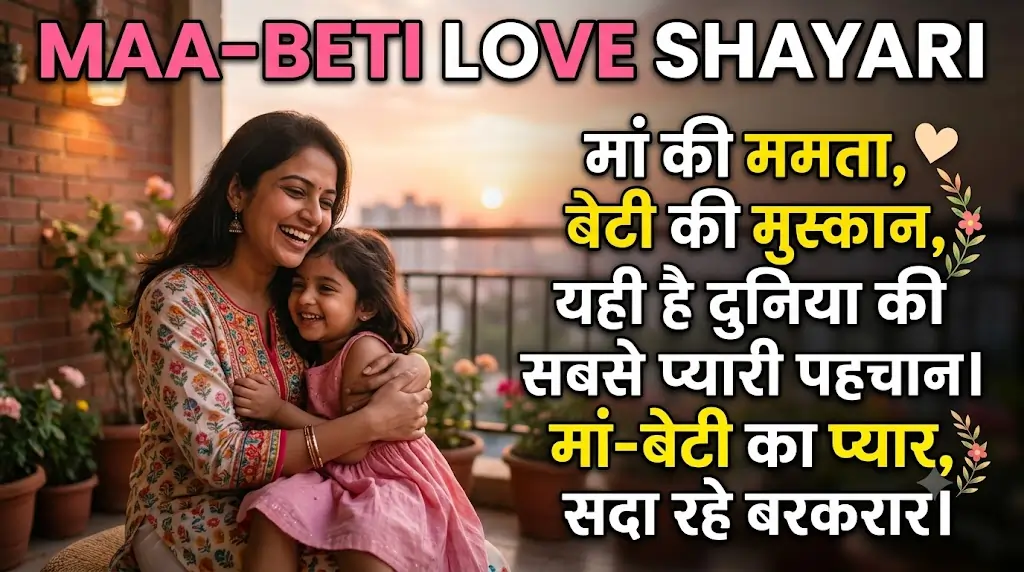 Maa Beti Love Shayari in Hindi