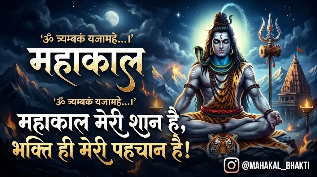 इंस्टाग्राम कैप्शन के लिए महाकाल शायरी