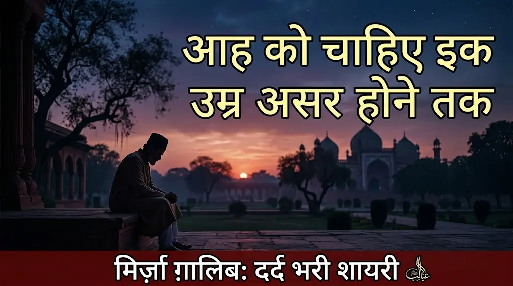 Mirza Ghalib Sad Shayari in Hindi