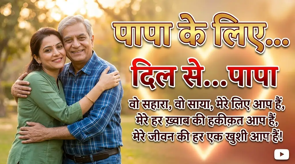 Papa Ke Liye Dil Se Shayari in Hindi