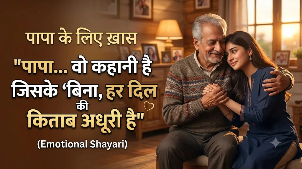 Papa Ke Liye Emotional Shayari in Hindi