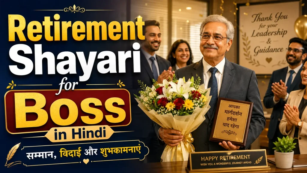 Retirement Shayari for Boss in Hindi