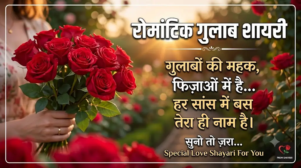 Romantic Rose Shayari In Hindi