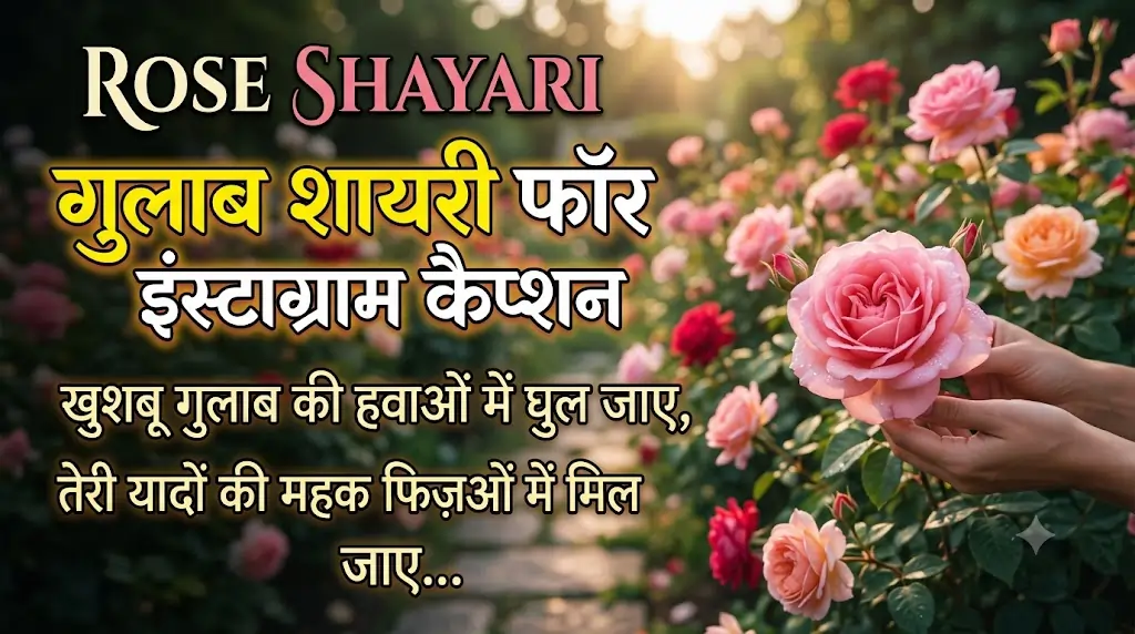 Rose Shayari For Instagram Caption