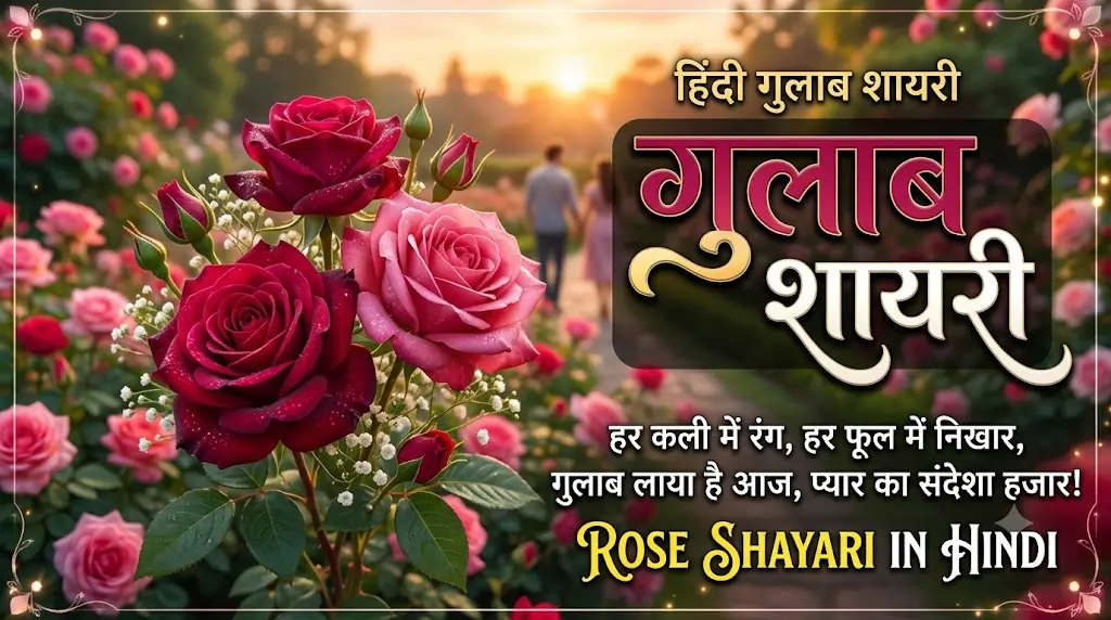 Rose Shayari In Hindi: गुलाब पर दिल छू लेने वाली शायरी