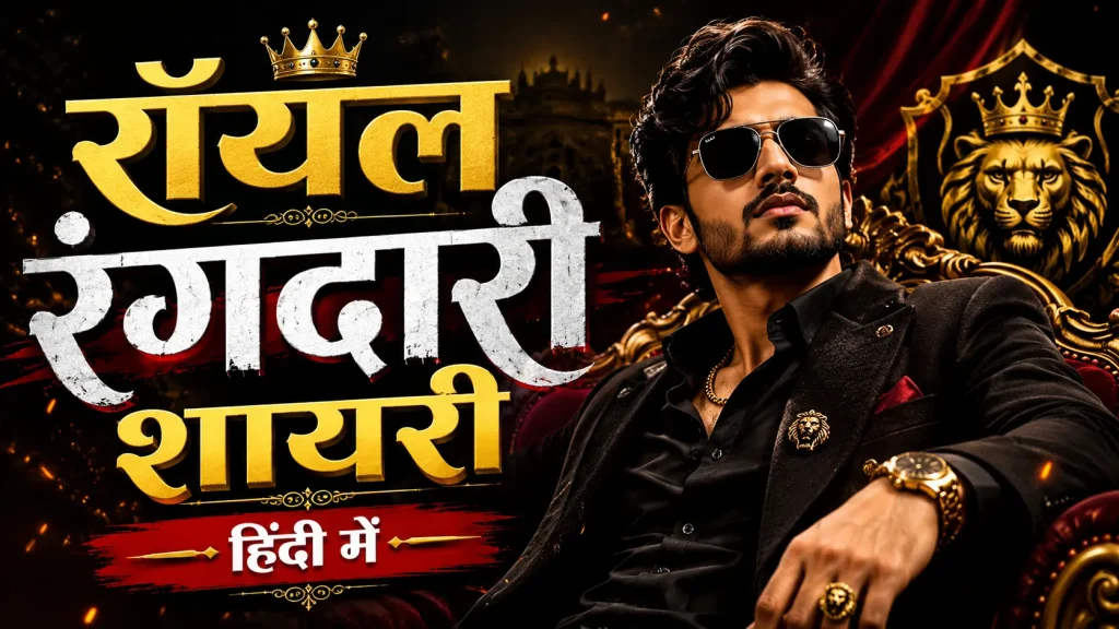 Royal Rangdari Shayari in Hindi