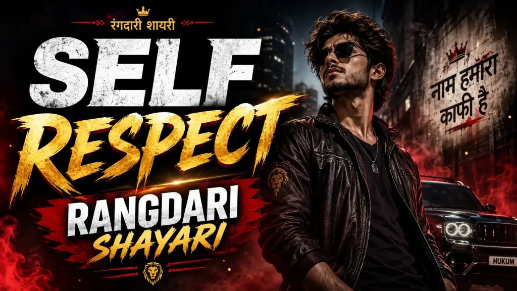 Self Respect Rangdari Shayari in Hindi
