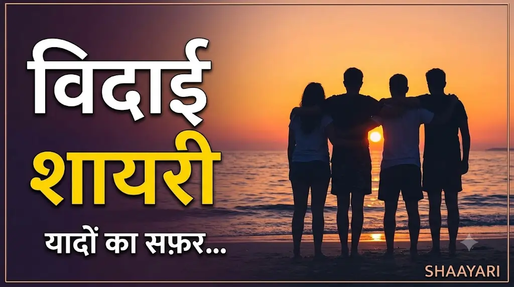 Short Farewell Shayari in Hindi