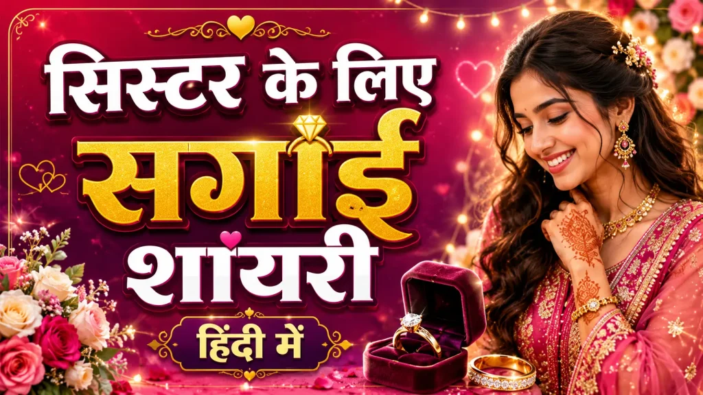 बहन के लिए सगाई शायरी हिंदी में
