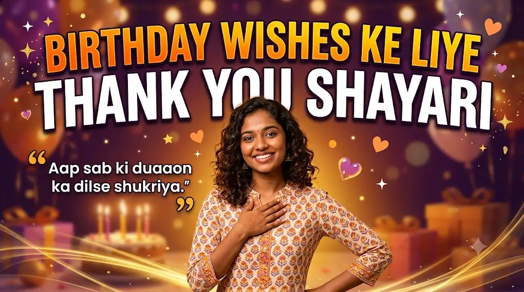 Thank You Shayari for Birthday Wishes