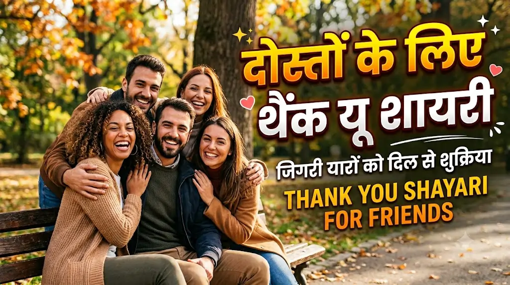 Thank You Shayari for Friends