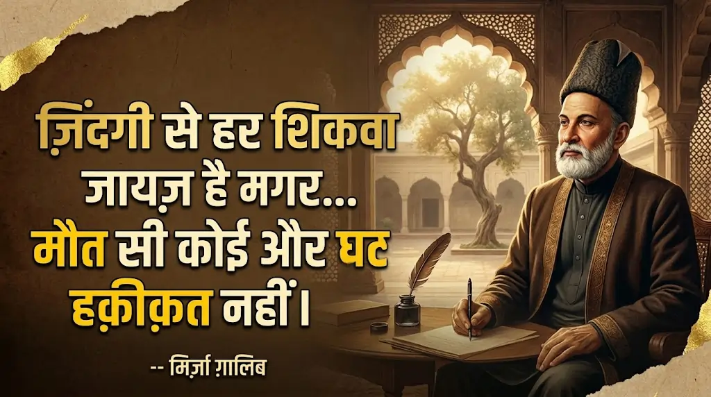 Two Line Mirza Ghalib Shayari
