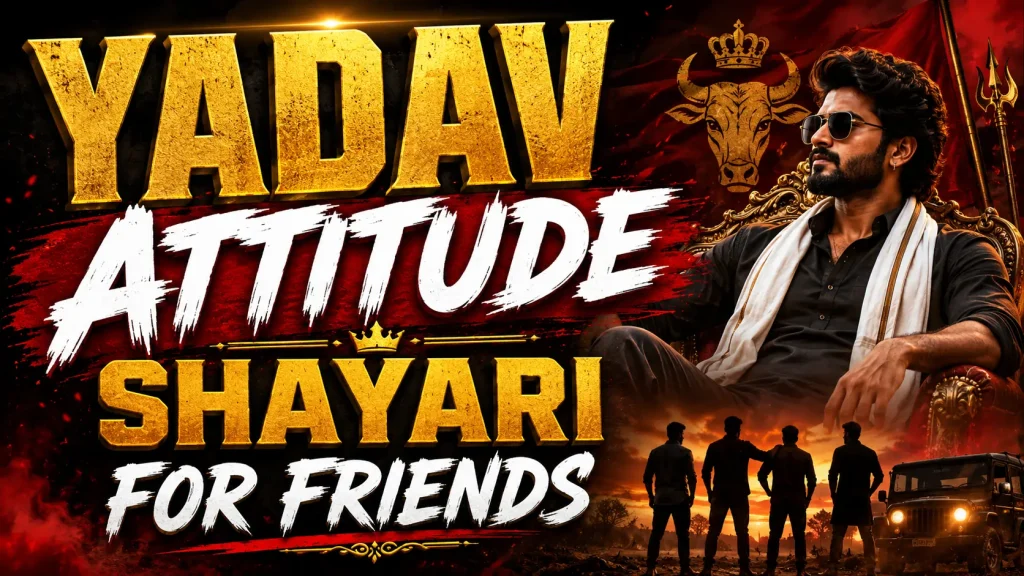 Yadav Attitude Shayari for Friends