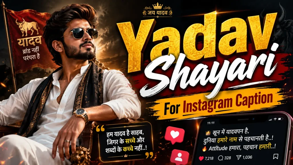 Yadav Shayari for Instagram Caption