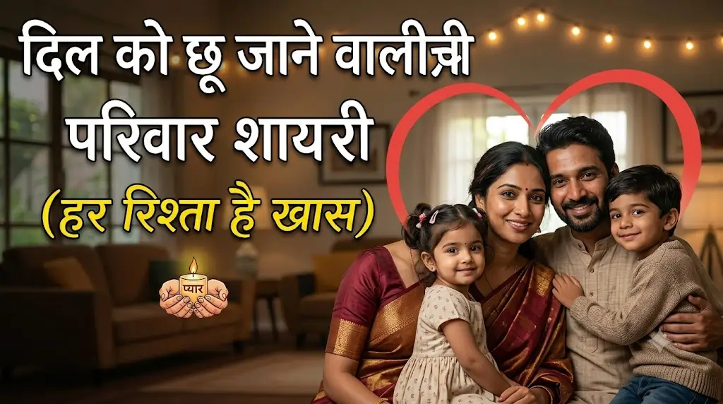 दिल को छू जाने वाली परिवार शायरी
