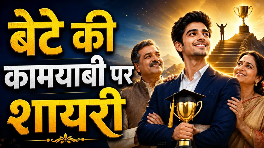 Shayari on son's success