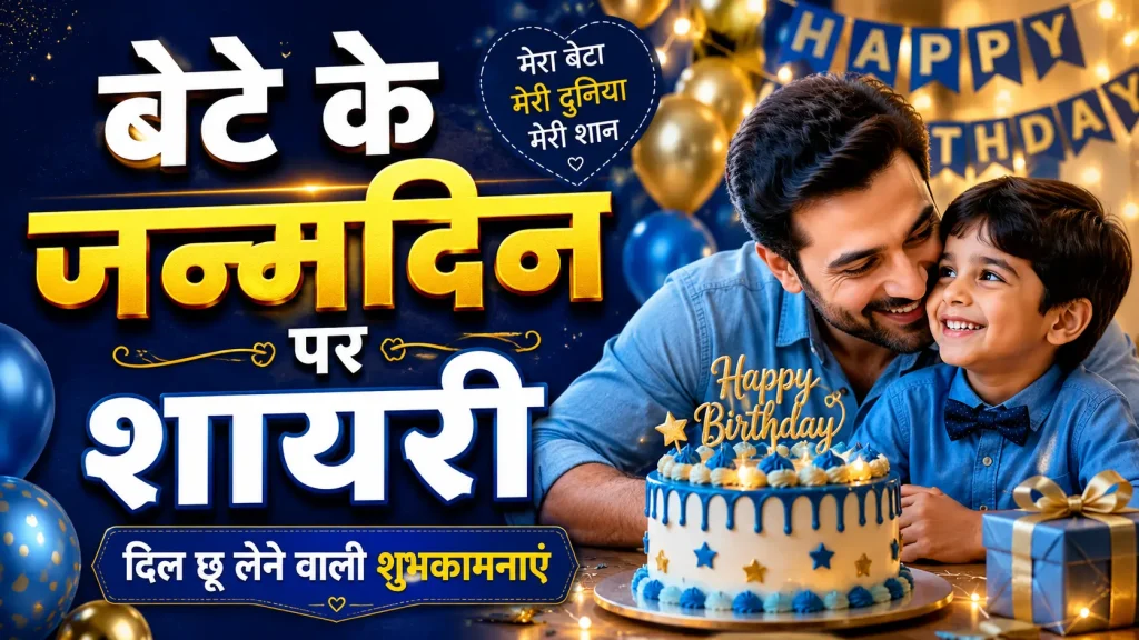 Shayari on son's birthday