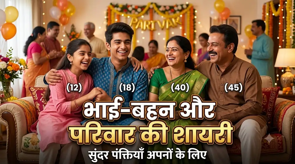 भाई-बहन और परिवार की शायरी