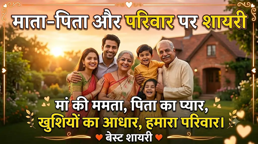 माता-पिता और परिवार पर शायरी
