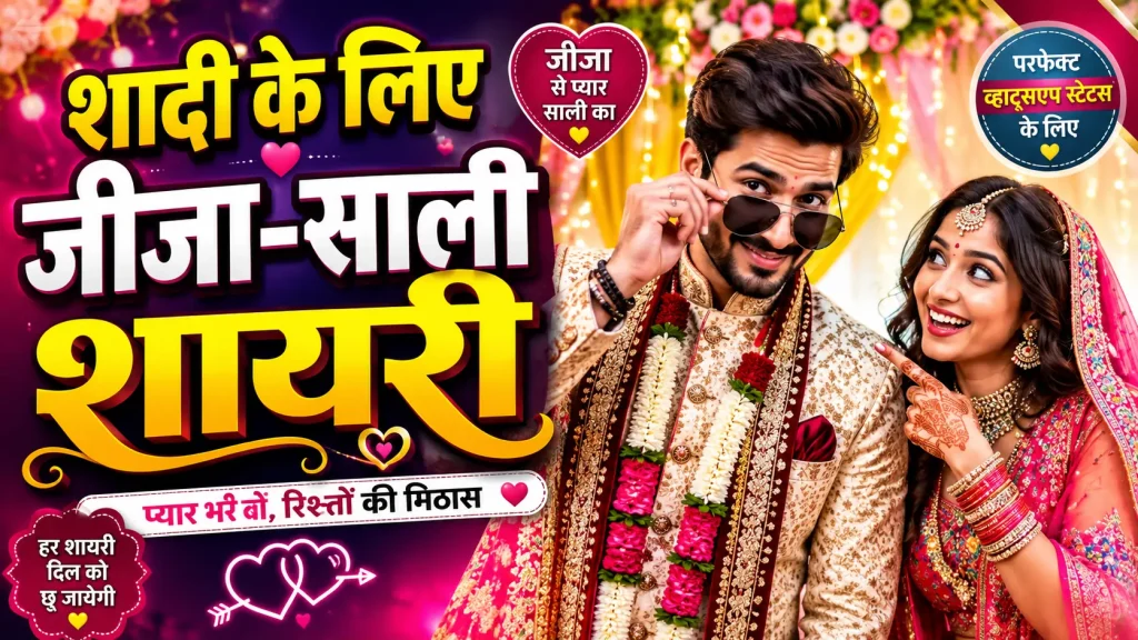 शादी के लिए जीजा-साली शायरी