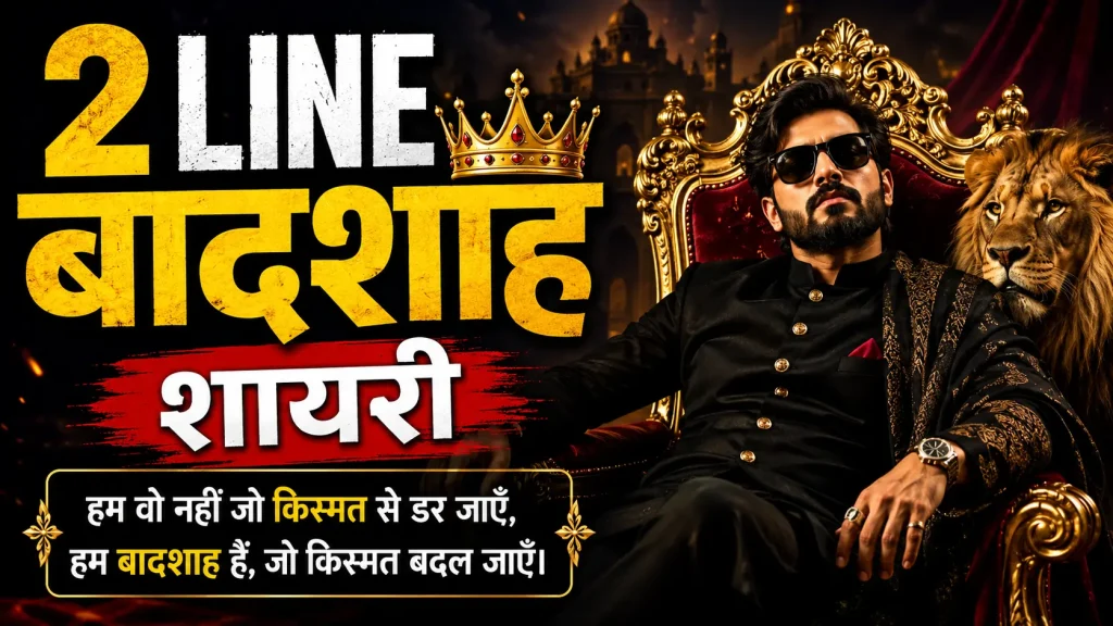 2 Line Badshah Shayari