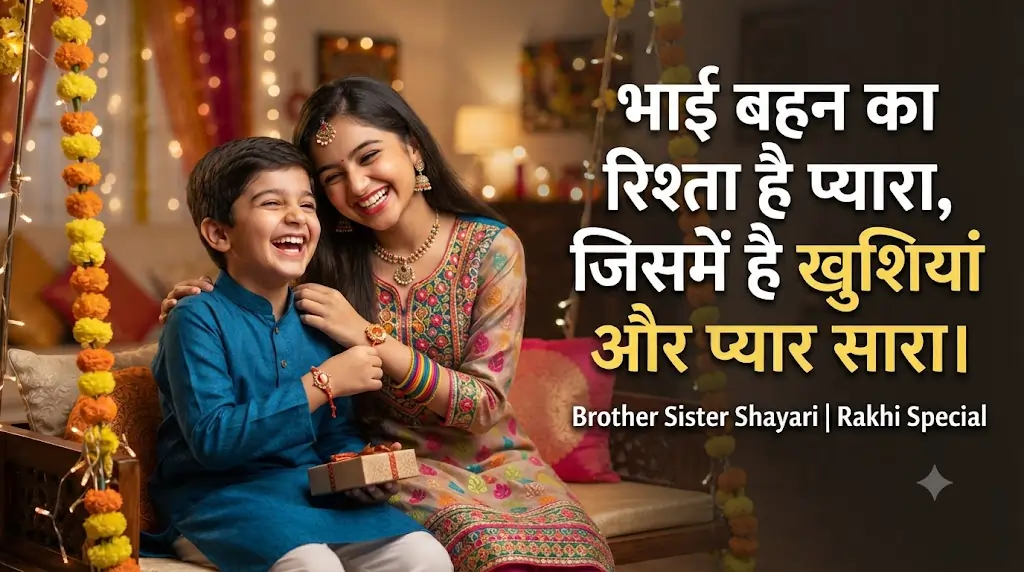 2 Line Bhai Behan Shayari in Hindi