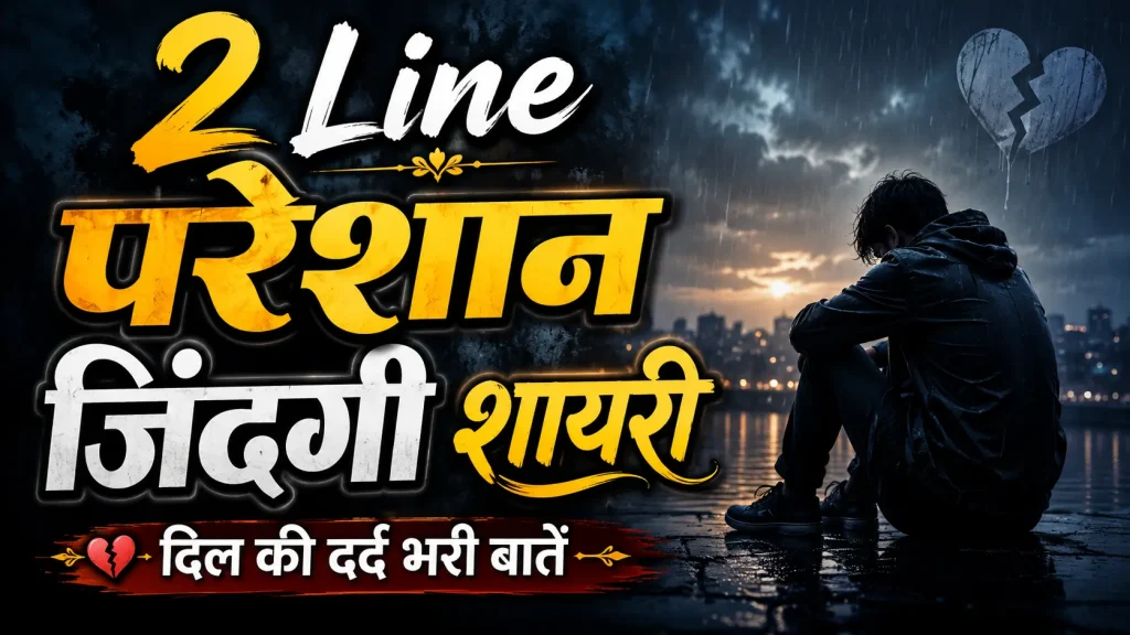 2 Line Pareshan Zindagi Shayari