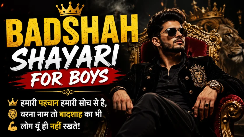 Badshah Shayari for Boys