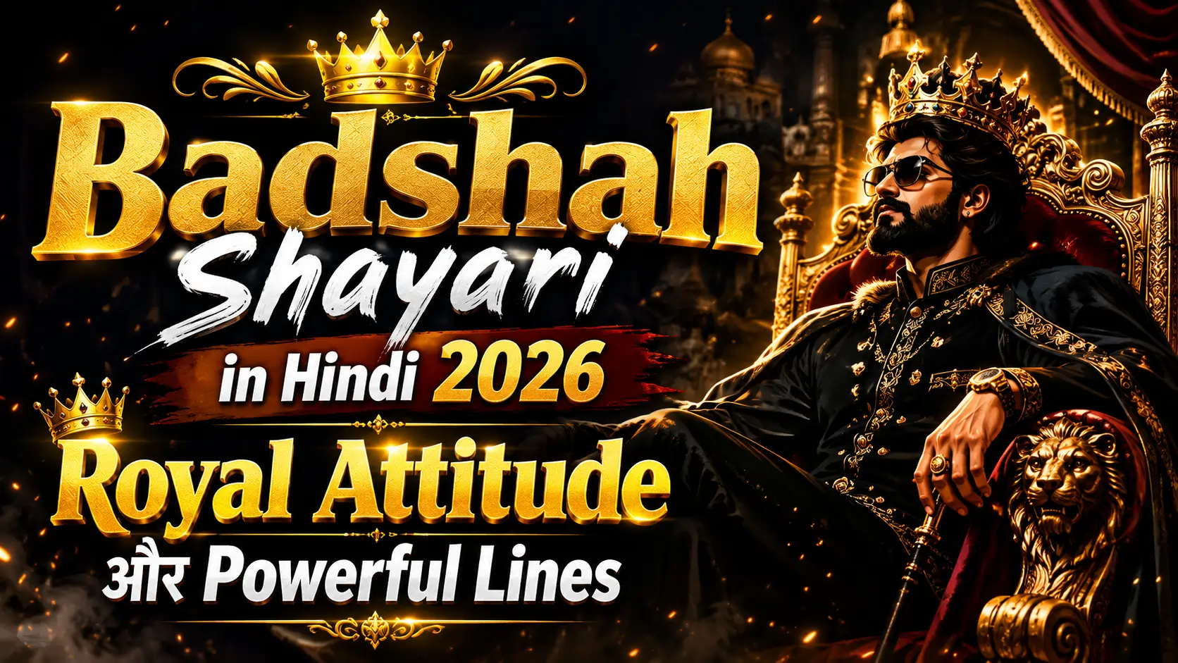 Badshah Shayari in Hindi 2026: Royal Attitude और Powerful Lines