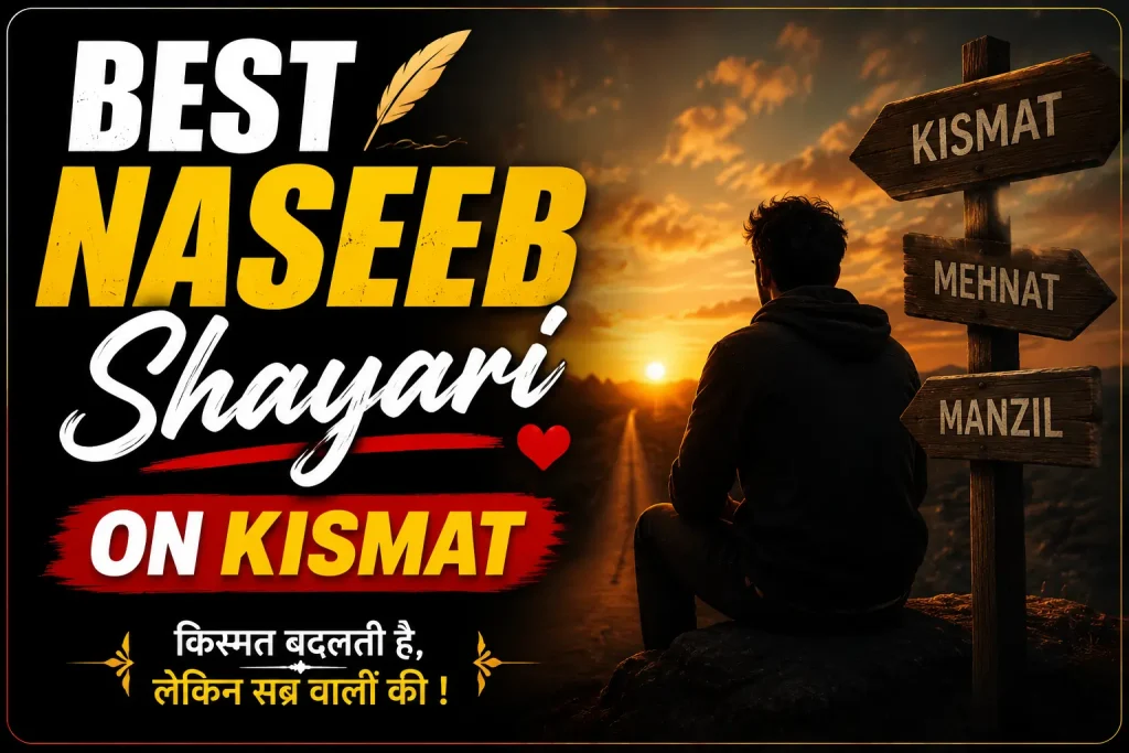 Best Naseeb Shayari on Kismat