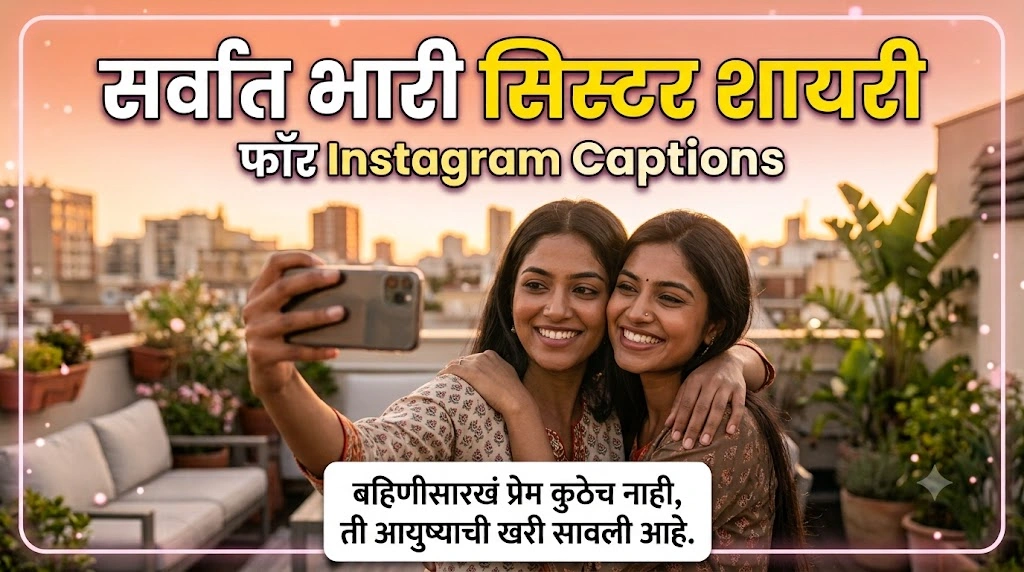 Best Sister Shayari for Instagram Captions in hindi
