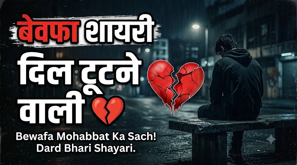 Bewafa Shayari Dil Tootne Wali in hindi