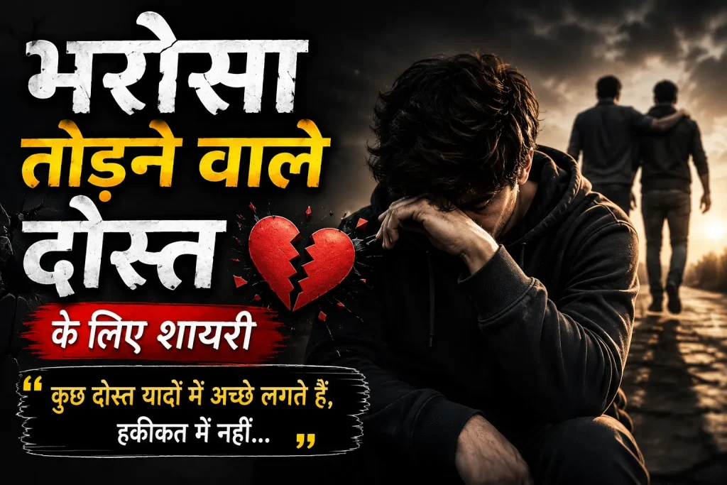 Bharosa Todne Wale Dost Ke Liye Shayari
