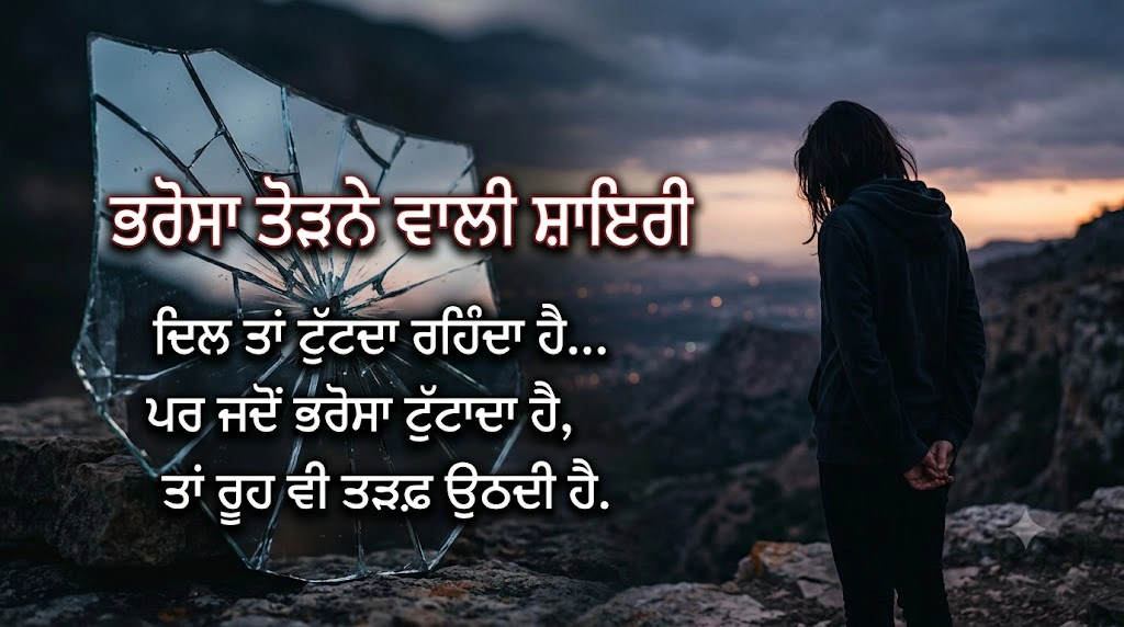 Bharosa Todne Wali Shayari in hindi