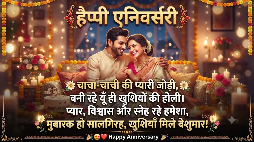 Chacha Chachi Anniversary Shayari 