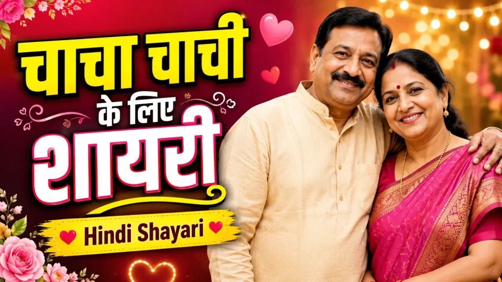 Chacha Chachi Ke Liye Shayari in Hindi