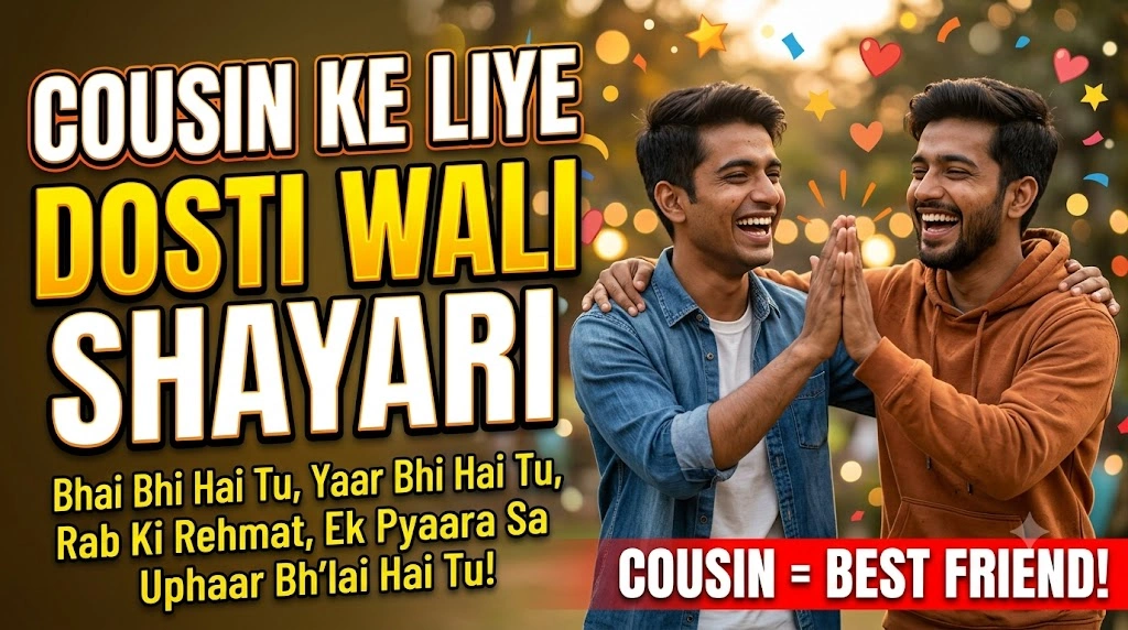 Cousin Ke Liye Dosti Wali Shayari in hindi