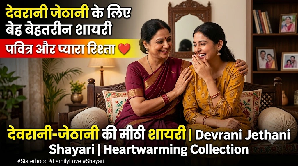 Devrani Jethani Shayari in Hindi: प्यार, नोक-झोंक और रिश्ते पर 100+ शायरी
