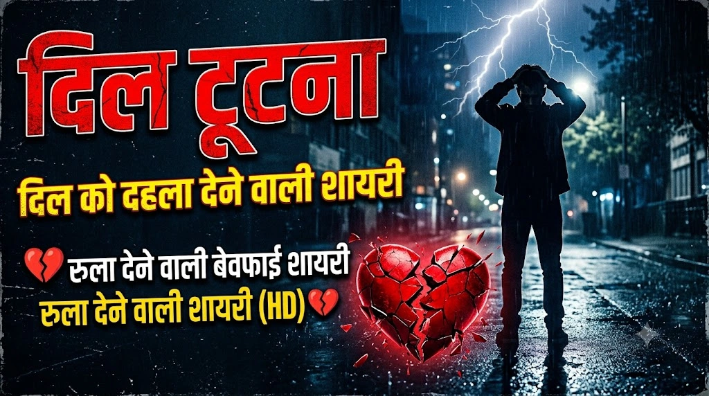 Dil Tootne Wali Shayari Khatarnak in hindi