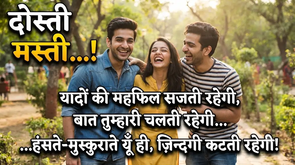 Dosti Masti Shayari in Hindi